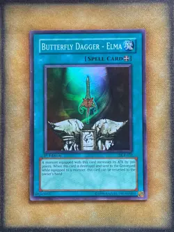 Yugioh Butterfly Dagger - Elma DCR-032 Super Rare 1st Ed NM - Image 1