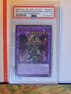 2020 Yu Gi Oh Red Eyes Dark Dragoon #EN249 Gem Mint PSA 10 1st Edition - POP 62 - Image 1