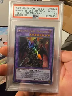 2020 Yu Gi Oh Red Eyes Dark Dragoon #EN249 Gem Mint PSA 10 1st Edition - POP 62 - Image 3