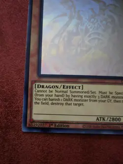 Yu-Gi-Oh! Dark Armed Dragon (Ghost Rare) - Ghosts From the Past- 1st Edition - Image 5