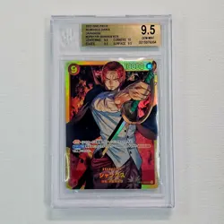 2024 ONE PIECE JPN PREM BOOSTER SECRET RARE #OP01-120 SHANKS BGS 9.5 @4B - Image 1