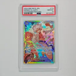 2024 ONE PIECE JPN #OP05-119 MONKEY D. LUFFY PSA 10 GEM MT @4B - Image 1