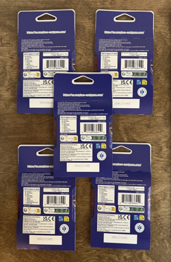 5x One Piece OP14 -THE AZURE SEA’S SEVEN -Sleeved Blister Booster Packs Lot of 5 - Image 2