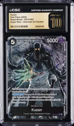 2025 ONE PIECE ROYAL BLOOD #OP10-082 KUZAN CGC 10 PRISTINE - Image 1