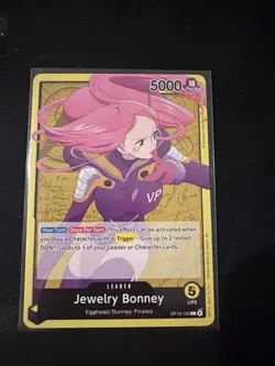One Piece English Carrying On His Will Leader Jewelry Bonney OP13-100 Regular - Image 1