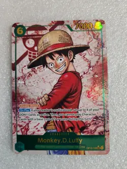 Monkey D. Luffy OP13-118 SEC Alt Art One Piece Carrying On His Will English Foil - Image 3