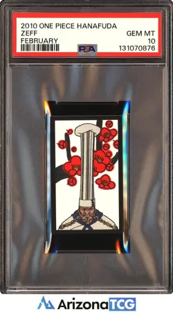 One Piece 2010 Zeff February One Piece Hanafuda GEM MINT PSA 10 - Image 1