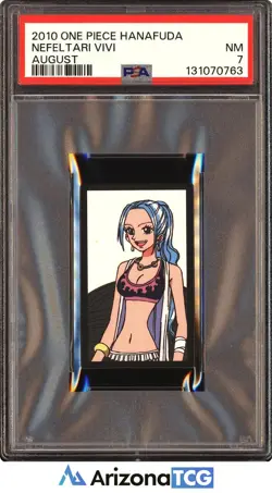 One Piece 2010 Nefeltari Vivi August One Piece Hanafuda PSA 7 - Image 1