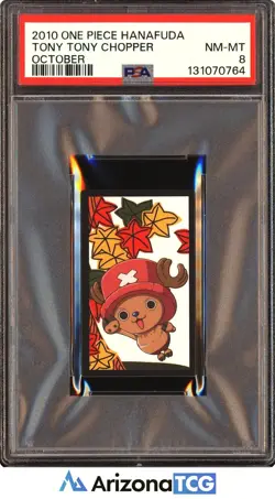 One Piece 2010 Tony Tony Chopper October One Piece Hanafuda PSA 8 - Image 1