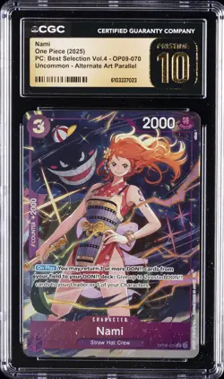 2025 ONE PIECE PC: BEST SELECTION VOL. 4 #OP09-070 NAMI CGC 10 PRISTINE - Image 1