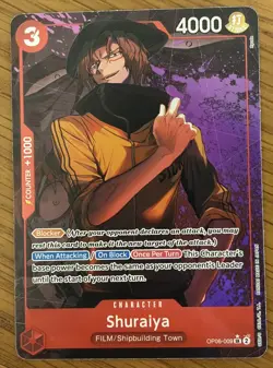 One Piece Shuraiya OP06-009 Wings of the Captain Alt Art English Nm - Image 1