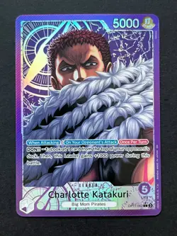 One Piece A Fist of Divine Speed - Charlotte Katakuri- Leader Alt Art OP11-062 - Image 1