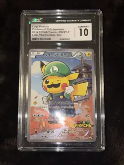 Pokemon Luigi Pikachu #296/XY-P Japanese CGC 10 Gem Mint - Image 3
