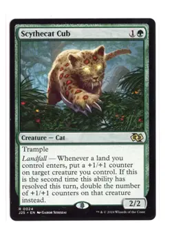 Scythecat Cub R 24 Regular Foundations Jumpstart MTG Card NM - Image 1