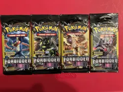 POKEMON Sun Moon FORBIDDEN LIGHT 3 Card Mini Booster Packs Complete Pack Art Set - Image 3