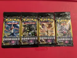 POKEMON Sun Moon FORBIDDEN LIGHT 3 Card Mini Booster Packs Complete Pack Art Set - Image 4