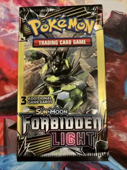 POKEMON Sun Moon FORBIDDEN LIGHT 3 Card Mini Booster Packs sealed Pack Art Set - Image 3