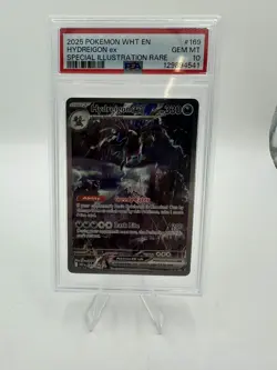2025 POKEMON WHITE FLARE SIR HYDREIGON EX PSA 10 169/086 - Image 1