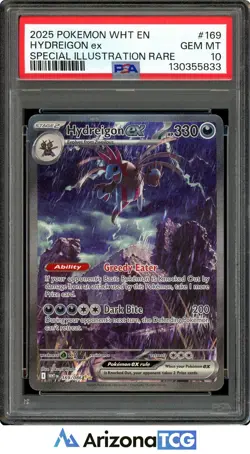 Pokemon 2025 Hydreigon ex 169/086 Full Art SIR White Flare GEM MINT PSA 10 - Image 1