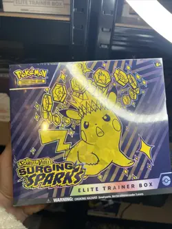 Pokemon TCG Scarlet & Violet Surging Sparks ETB Elite Trainer Box New Sealed - Image 1