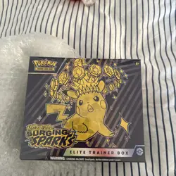 Pokemon TCG Scarlet & Violet Surging Sparks ETB Elite Trainer Box New And Sealed - Image 1