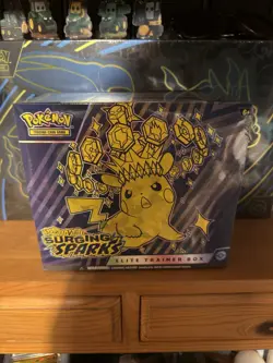 Surging Sparks Etb Elite Trainer Box Pokemon TCG Scarlet and Violet New Sealed - Image 1