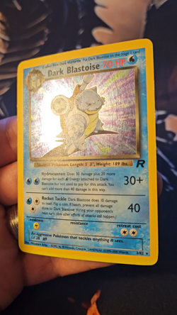 Dark Blastoise 3/82 Holo Rare Team Rocket Vintage Card WOTC Pokemon TCG - Image 2