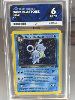 Pokemon TCG Dark Blastoise 3/82 Team Rocket Rare Holo Card Ace 6 - Image 1