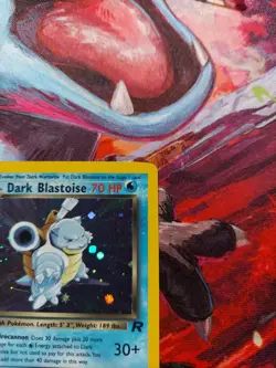 Dark Blastoise 1st Edition 3/82 Team Rocket Holo Rare Pokemon Card TCG - LP - Image 2