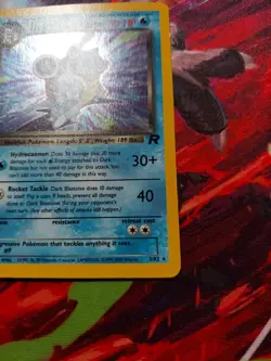 Dark Blastoise 1st Edition 3/82 Team Rocket Holo Rare Pokemon Card TCG - LP - Image 5