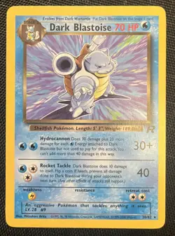 Pokemon TCG Dark Blastoise 20/82 Team Rocket Non-Holo Rare Card Near Mint - Image 1