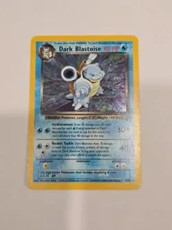 Pokemon TCG Dark Blastoise (3) 03/82 Team Rocket Holo Rare card Unlimited Holofo - Image 1