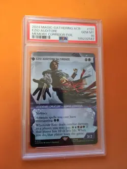 MTG Ezio Auditore Da Firenze Memory Corridor Foil PSA 10 - Assassin's Creed #131 - Image 1