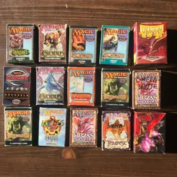 -75 DECK BOX CARD LOT **EMPTY** Magic the Gathering Fat Pack Precon Vintage MTG - Image 1