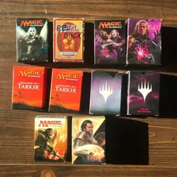 -75 DECK BOX CARD LOT **EMPTY** Magic the Gathering Fat Pack Precon Vintage MTG - Image 4