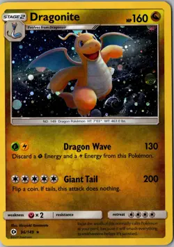 Dragonite - Cosmos Holo 096/149 Promo Misc Cards & Products LP Pokemon Card - Image 1