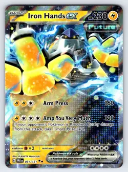 Iron Hands ex 031/131 2025 Prismatic Evolutions Pokemon Card TCG Ultra Rare - Nm - Image 1