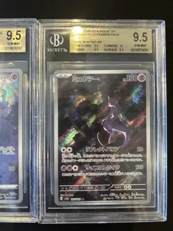 BGS 9.5 Pokemon Card 151 Japanese Mew #183 Mewtwo #183 Ar Art Rare 2Card Set - Image 3