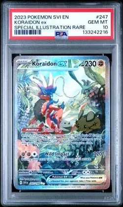 PSA 10 KORAIDON ex 247/198 Scarlet Special Illustration Rare Pokemon Card - Image 1