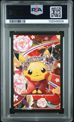 2016 POKEMON PLAYING CARDS MAIKO PIKACHU & OKUGE PIKACHU 3 OF CLUBS PSA 10 - Image 2