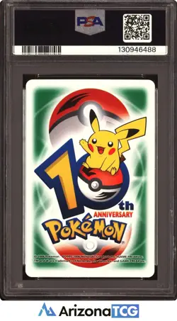 Pokemon 2006 Feebas/Milotic 10 Of Hearts 10th Anniversary Playing Card PSA 9 - Image 2