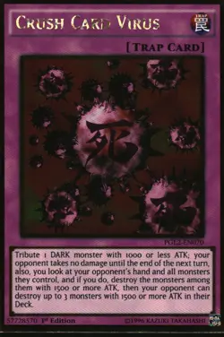 Yu-Gi-Oh! - Crush Card Virus 2015 PGL2-EN070 Gold Rare 1st Edition - Image 1