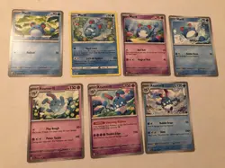 Lot Of 7 Marill and Azumarill Pokemon Cards - Image 1