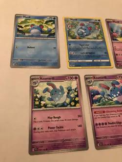 Lot Of 7 Marill and Azumarill Pokemon Cards - Image 2