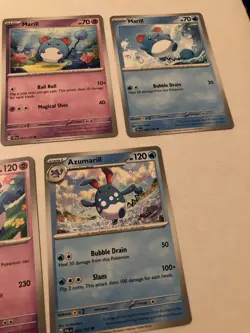 Lot Of 7 Marill and Azumarill Pokemon Cards - Image 4