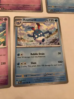 Lot Of 7 Marill and Azumarill Pokemon Cards - Image 5