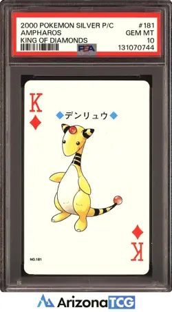 Pokemon 2000 Ampharos 181 Pokemon Silver Playing Cards Japanese GEM MINT PSA 10 - Image 1