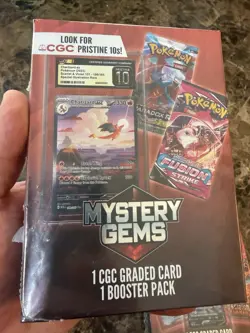 (4) LOT Walmart Mystery Gems Pokemon CGC Box (4 Graded Card & 4 Random Pack) New - Image 3