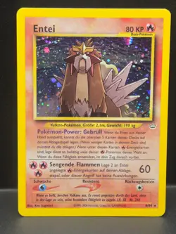 Pokemon Entei Neo Revelation TCG 6/64 Holo Unlimited Rare Card - Image 1