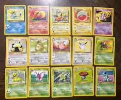20 Jungle Non Holo Rare Pokemon Cards - Image 1